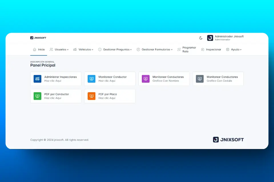 Software de Gestión de Transporte Screenshot